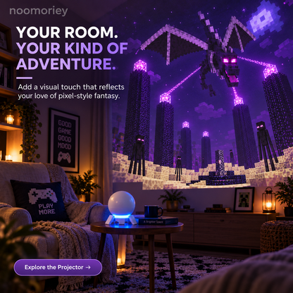 🔥Hot Sale🎮 Pixel Fantasy Scene Projector – Ambient Decor for Gaming Rooms