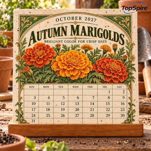 ⏰ Limited Time Sale 49% OFF🌱 2027 Heirloom Garden Plantable Seed Calendar | 12 Plantable Months with Vintage Botanical Art & Wooden Stand 🌼