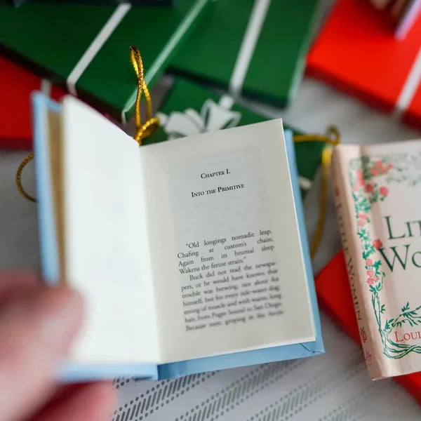 🎁Mini Book Ornament Advent