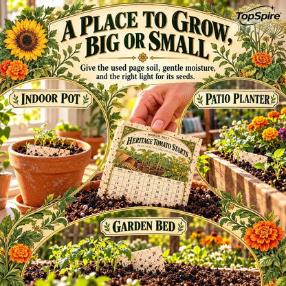 ⏰ Limited Time Sale 49% OFF🌱 2027 Heirloom Garden Plantable Seed Calendar | 12 Plantable Months with Vintage Botanical Art & Wooden Stand 🌼