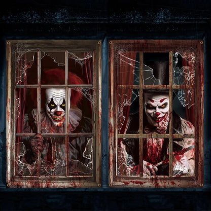Decoración de Halloween para ventanas