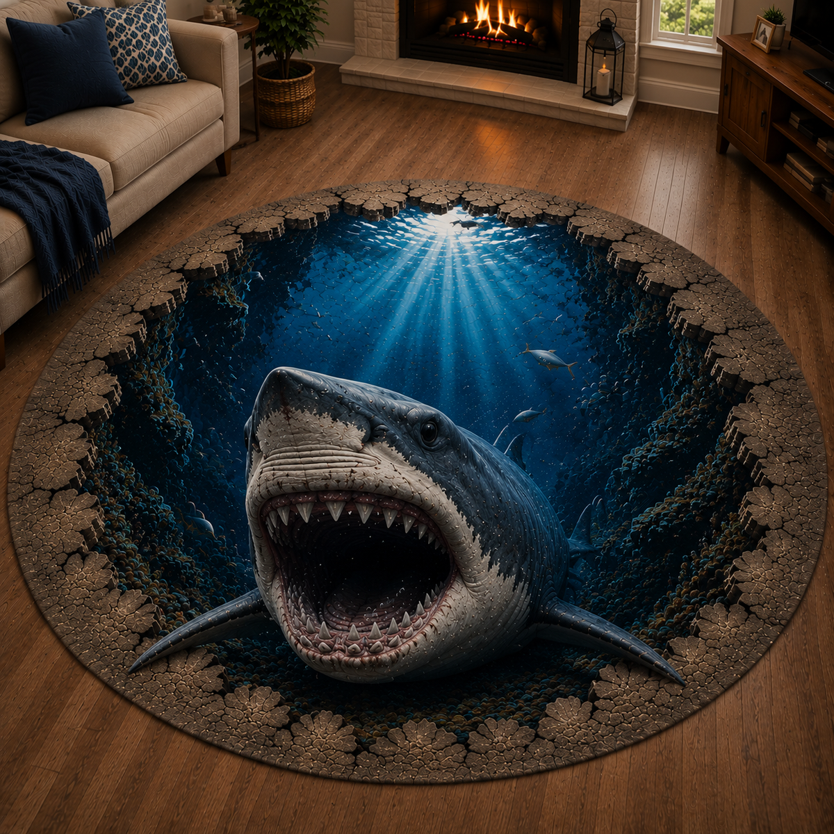Ocean Portal Illusion Rug - 🌊A Realistic 3D Ocean World Beneath Your Feet