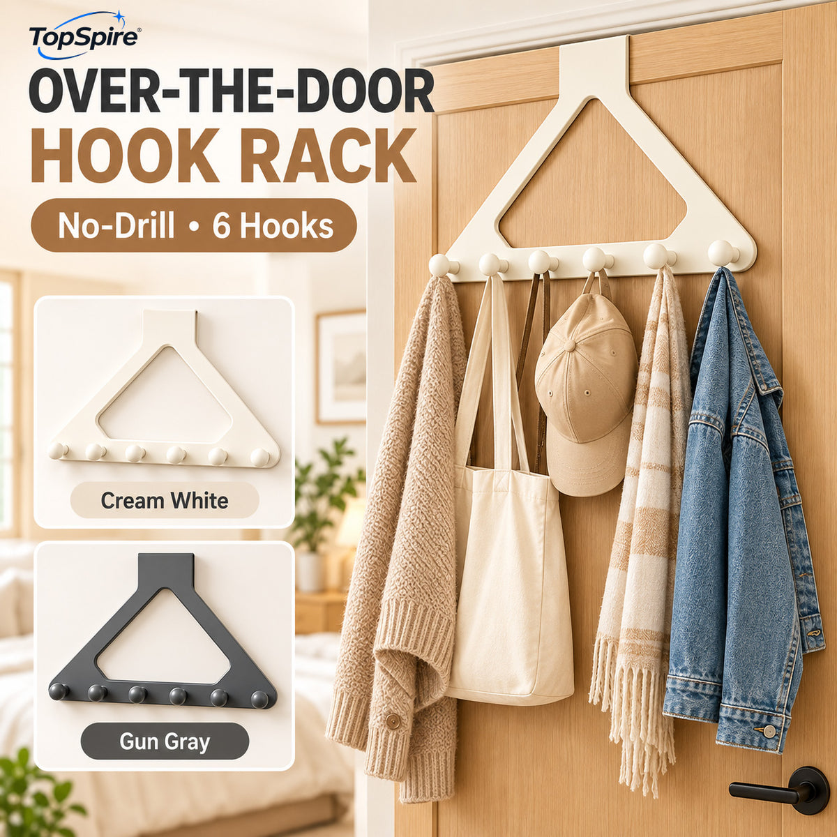 Over-the-Door Triangle Hanging OrganizerTopSpire®