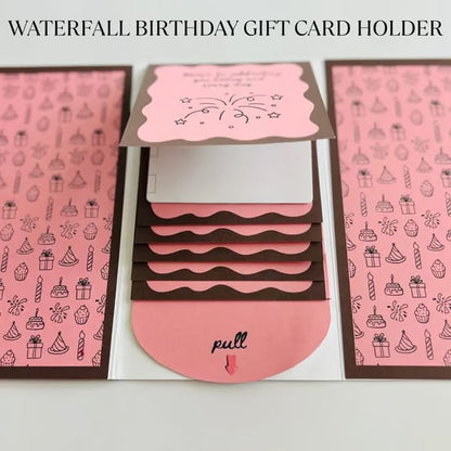 2026 New🎅🎁 Waterfall Christmas Gift Card Booklet 💳✨