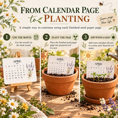✨🏆Early Holiday Sale 49% OFF🌱Eco-Friendly Plantable “Timeless” Seed Calendar 2027