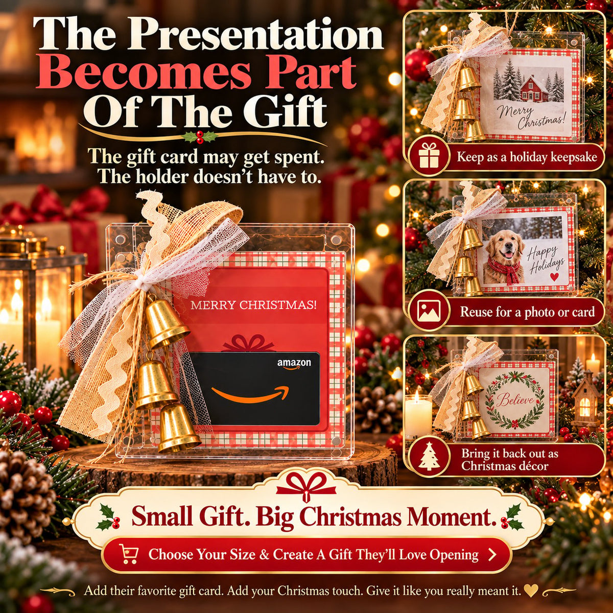🔥LAST DAY 50% OFF -🎄Christmas Gift Card Keepsake Frame