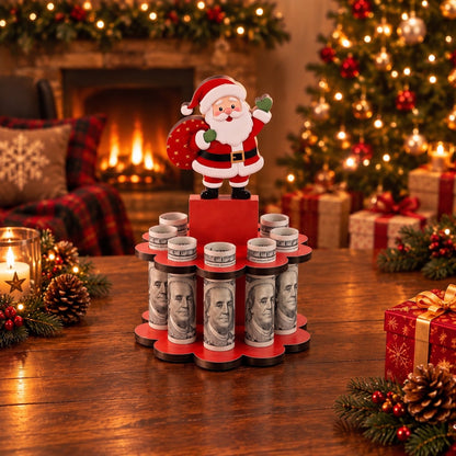 🎄LAST DAY 49% OFF✨ - Christmas Tabletop Wooden Money Holder🎁