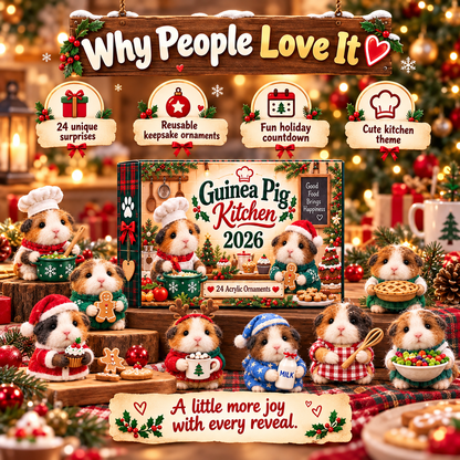 CHRISTMAS KICKOFF 40% OFF - Guinea Pig Kitchen Advent Calendar 2026