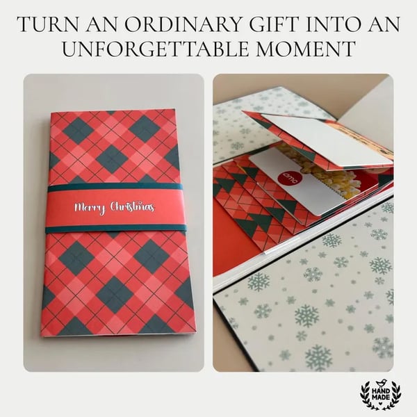 2026 New🎅🎁 Waterfall Christmas Gift Card Booklet 💳✨