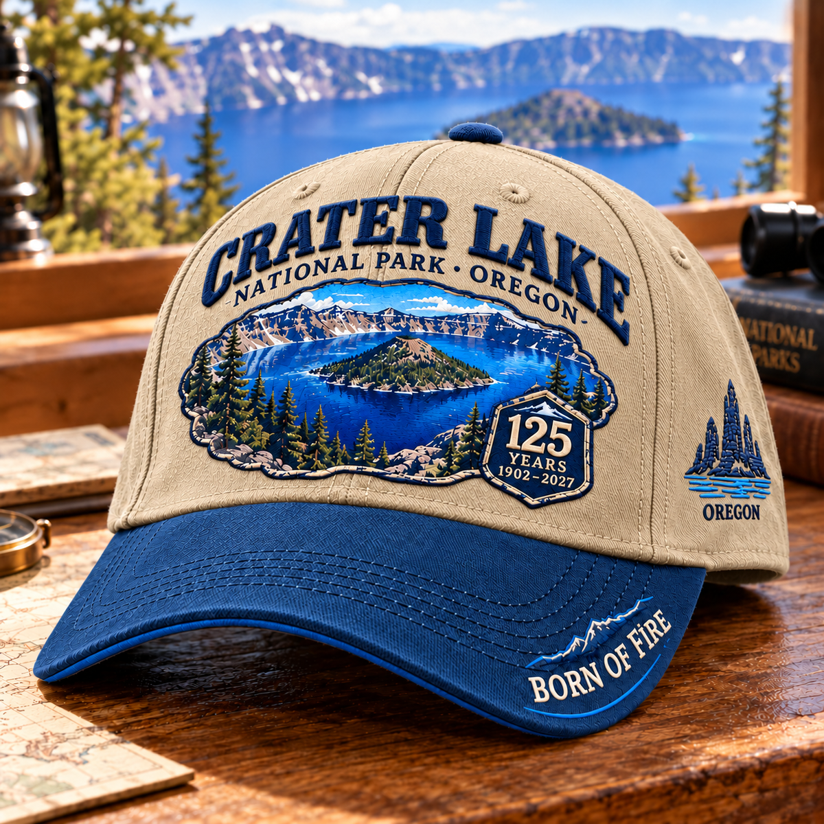 🏞️Crater Lake National Park 125th Anniversary Commemorative Cap 