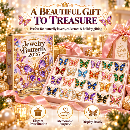 🎄CHRISTMAS KICKOFF 40% OFF - 🦋Jewelry Butterfly Advent Calendar 2026