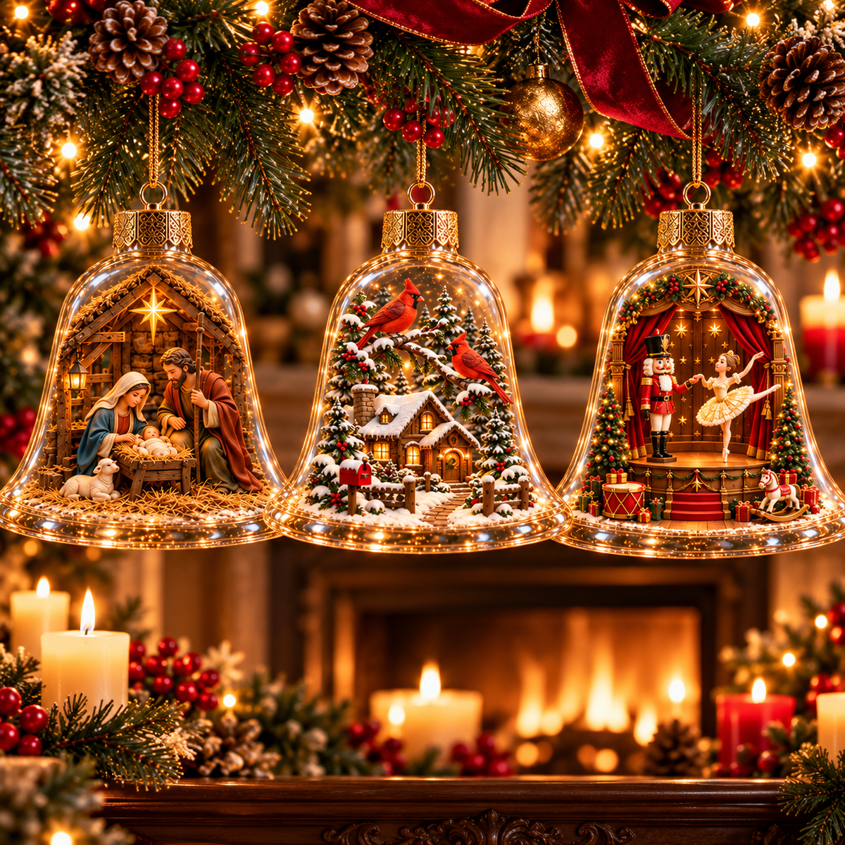 2026 Christmas Wonderland Bell Ornaments - image 7