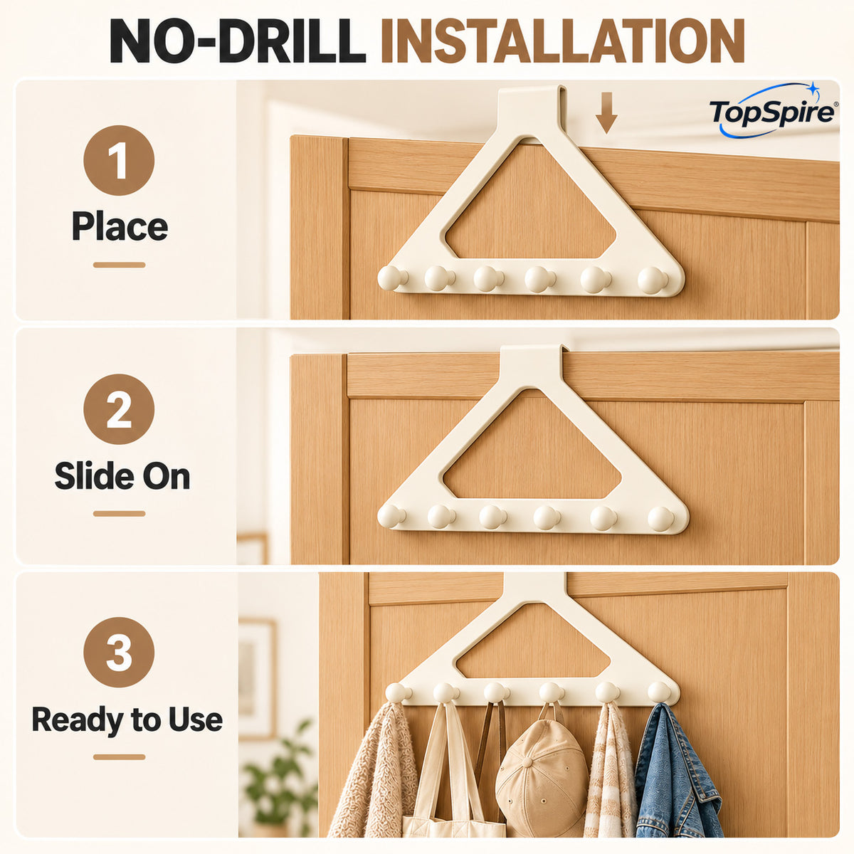 Over-the-Door Triangle Hanging OrganizerTopSpire®