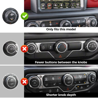 8PCS Button & Knob Cover Set
