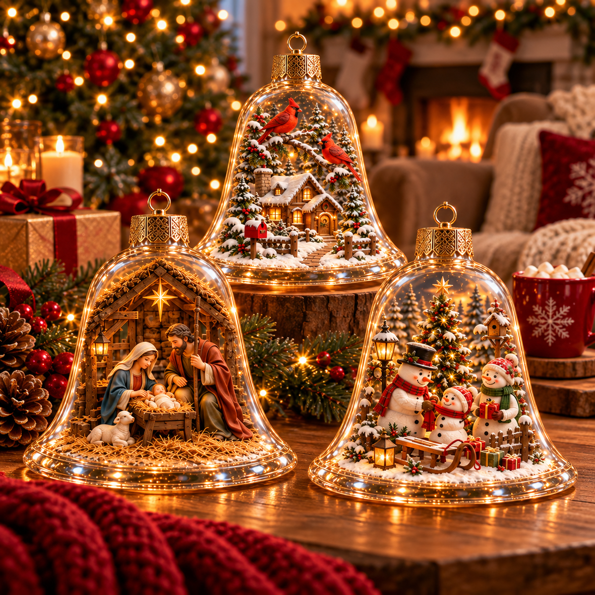 2026 Christmas Wonderland Bell Ornaments - image 5
