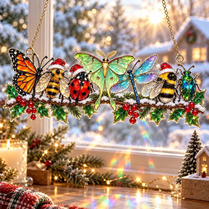 ✨ Whimsical Winter Suncatchers | Shatterproof "Stained-Glass" Window Hangings 🎄