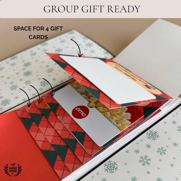 2026 New🎅🎁 Waterfall Christmas Gift Card Booklet 💳✨