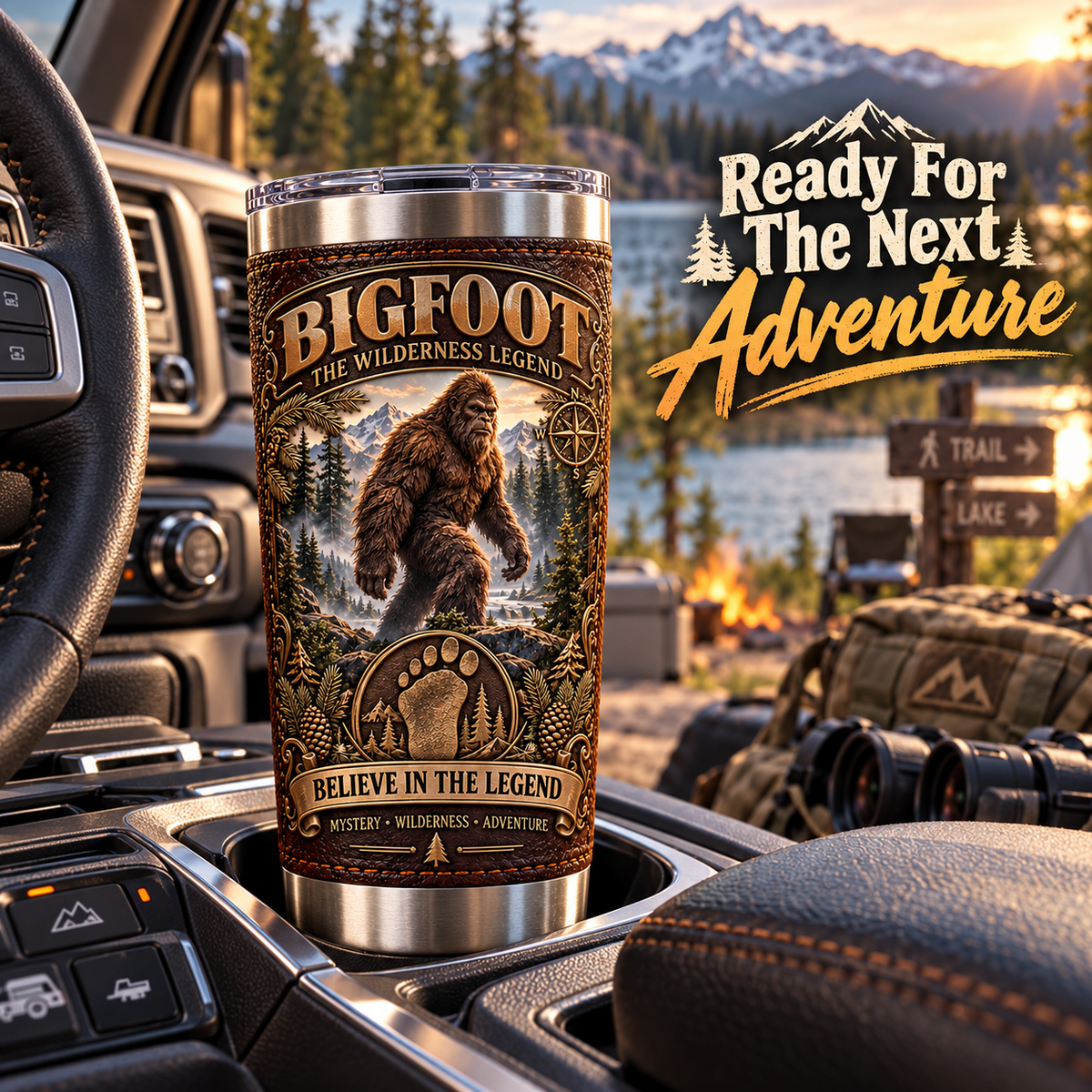 Bigfoot “Believe in the Legend” Wilderness Heritage Insulated Travel Tumbler