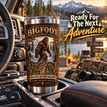 Bigfoot “Believe in the Legend” Wilderness Heritage Insulated Travel Tumbler