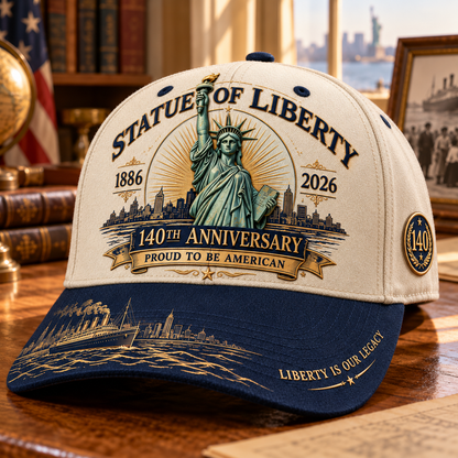 🗽Statue of Liberty 140th Anniversary Commemorative Cap – Proud to Be American