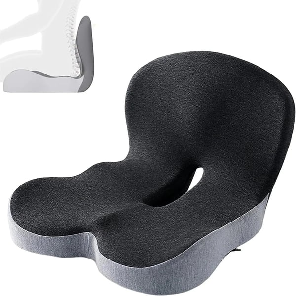 Non-Slip Memory Foam Chair Pad with Back Support
