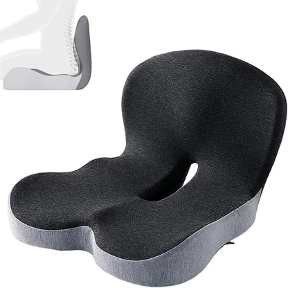 Non-Slip Memory Foam Chair Pad with Back Support
