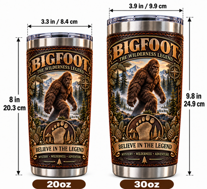 Bigfoot “Believe in the Legend” Wilderness Heritage Insulated Travel Tumbler