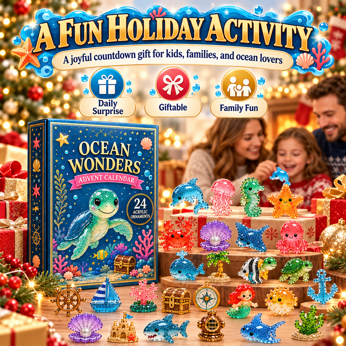 🎁CHRISTMAS KICKOFF 40% OFF - 🌊Turtle Sea Wonder Advent Calendar 2026
