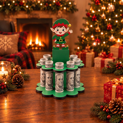 🎄LAST DAY 49% OFF✨ - Christmas Tabletop Wooden Money Holder🎁