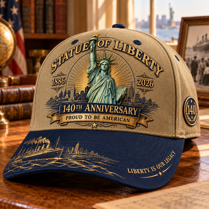 🗽Statue of Liberty 140th Anniversary Commemorative Cap – Proud to Be American
