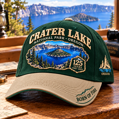 🏞️Crater Lake National Park 125th Anniversary Commemorative Cap 