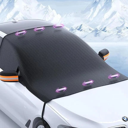 Magnetic Windshield Snow & Ice Cover with Mirror Protection | All-Weather Car Cover
