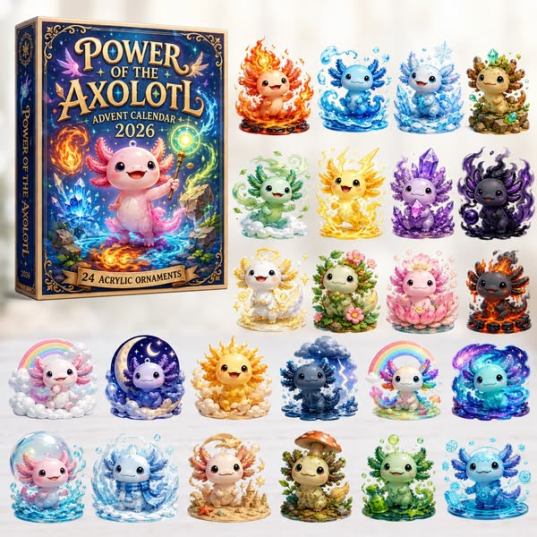 CHRISTMAS KICKOFF 49% OFF - A Day Of Axolotl Advent Calendar 2026