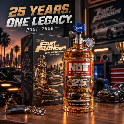 25th Anniversary Street Racing Nitrous Tank Whiskey Decanter with Collector’s Box
