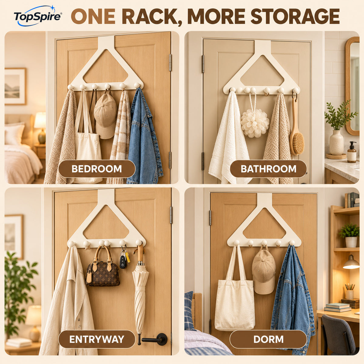 Over-the-Door Triangle Hanging OrganizerTopSpire®