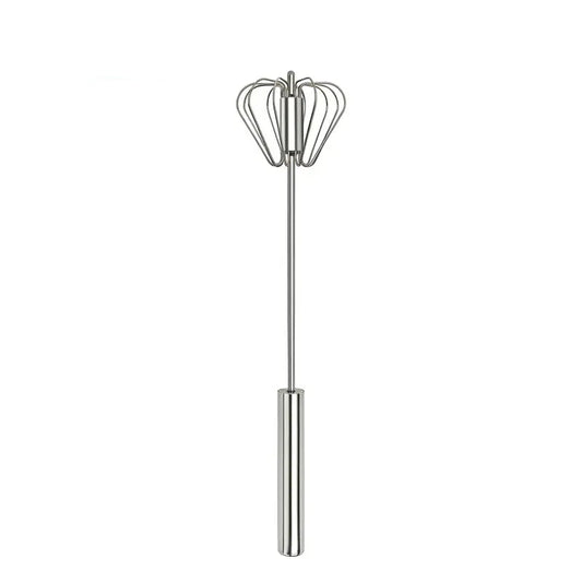 🥄✨ Stainless Steel Hand-Push Rotary Whisk – Effortless Mixing in Seconds!