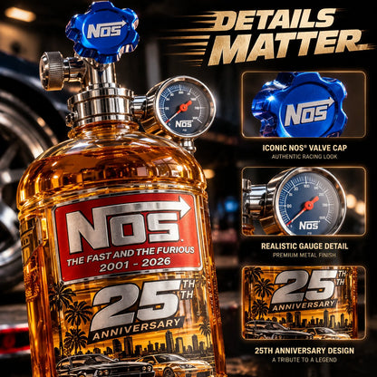 25th Anniversary Street Racing Nitrous Tank Whiskey Decanter with Collector’s Box