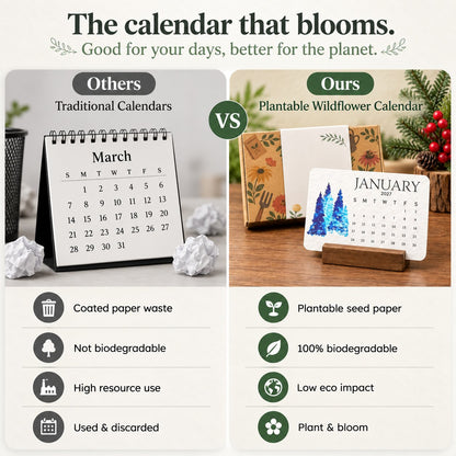 ✨🏆Early Holiday Sale 49% OFF🌱Eco-Friendly Plantable “Timeless” Seed Calendar 2027