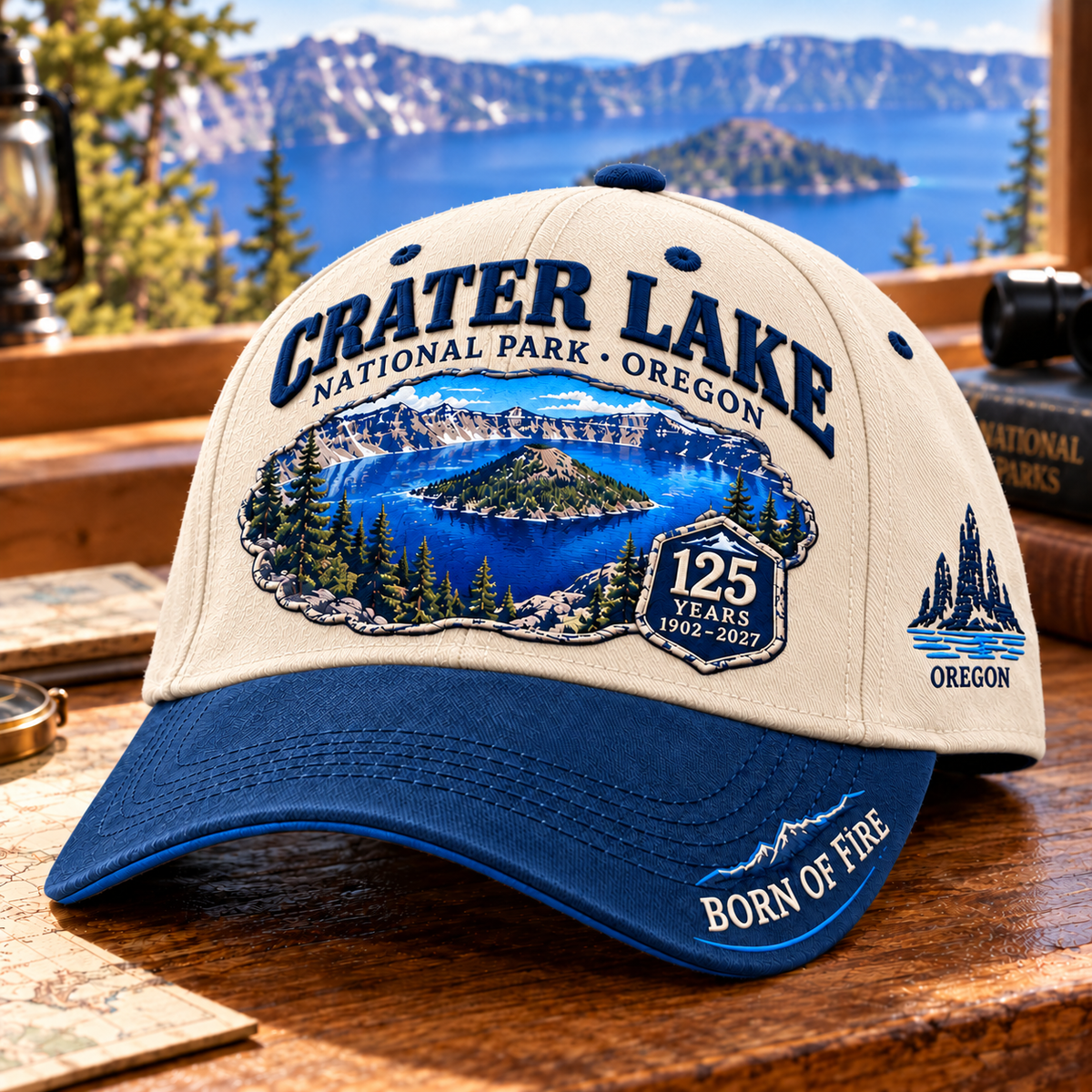 🏞️Crater Lake National Park 125th Anniversary Commemorative Cap 