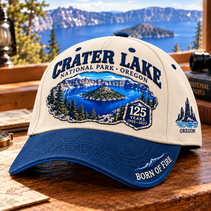 🏞️Crater Lake National Park 125th Anniversary Commemorative Cap 