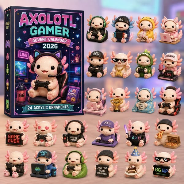 CHRISTMAS KICKOFF 49% OFF - A Day Of Axolotl Advent Calendar 2026