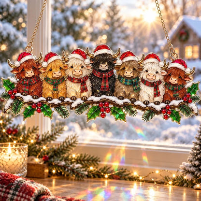 ✨ Whimsical Winter Suncatchers | Shatterproof "Stained-Glass" Window Hangings 🎄
