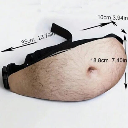Funny Fake Beer‑Belly Fanny Pack