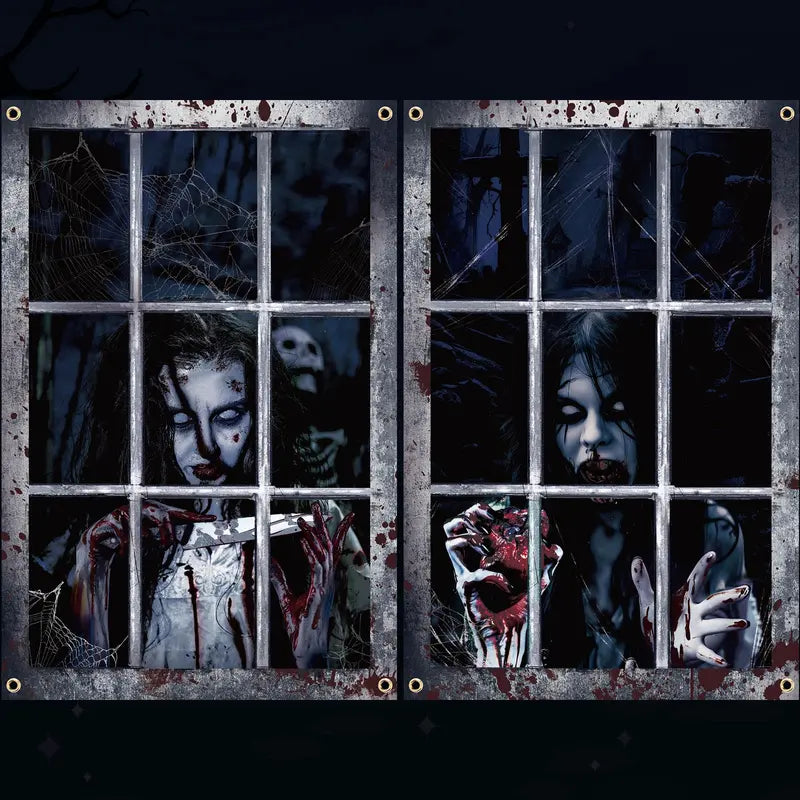 Decoración de Halloween para ventanas