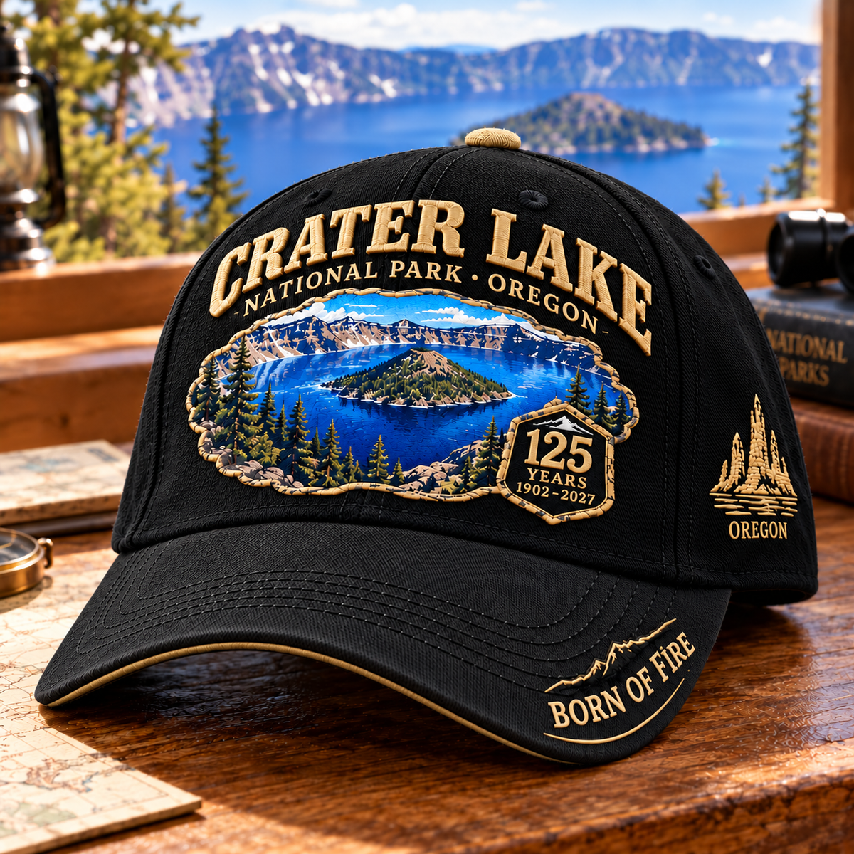 🏞️Crater Lake National Park 125th Anniversary Commemorative Cap 