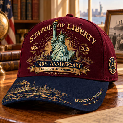 🗽Statue of Liberty 140th Anniversary Commemorative Cap – Proud to Be American