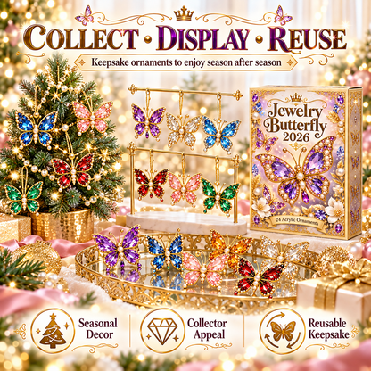 🎄CHRISTMAS KICKOFF 40% OFF - 🦋Jewelry Butterfly Advent Calendar 2026