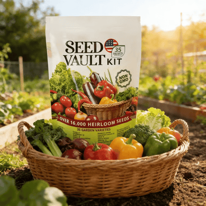 Vegetable Seed Vault Kit | 35 Variety Pack