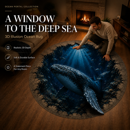 Ocean Portal Illusion Rug - 🌊A Realistic 3D Ocean World Beneath Your Feet