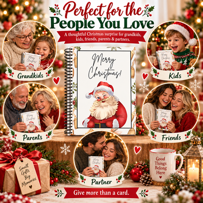 🎄📚Christmas Surprise Card Book🎁Surprises On Every Page📚Hardcover & Durability Line